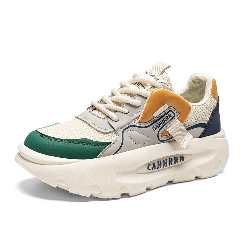 

Men s shoes new spring and summer new retro mesh casual shoes men s teenagers platform heightening sports shoes trendy shoes 39