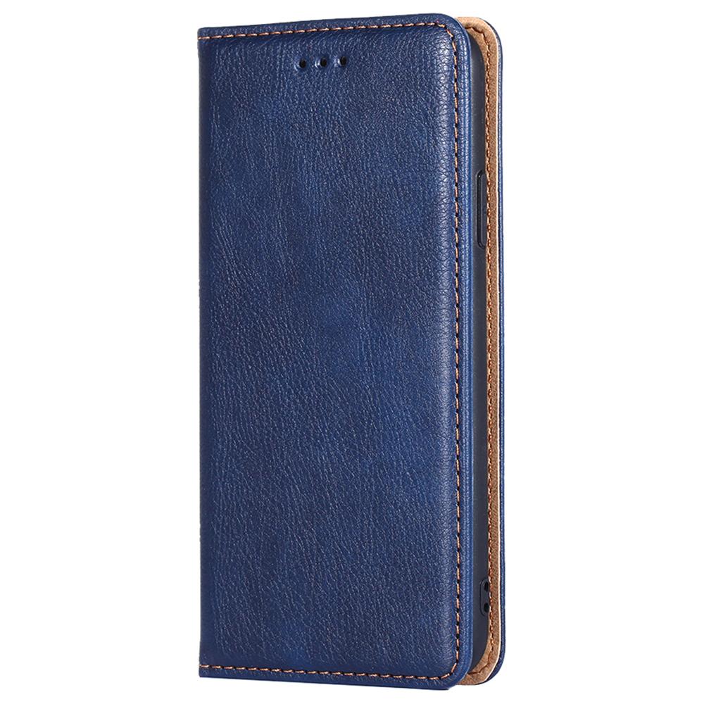 

Magnetic Absorption PU Leather Wallet Case Stand Inner TPU Flip Folio Phone Cover for Samsung Galaxy A53 5G Blue