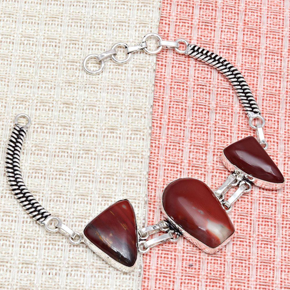 Wild Horse Jasper Gemstone Jewelry Bracelets 7''Adjusable