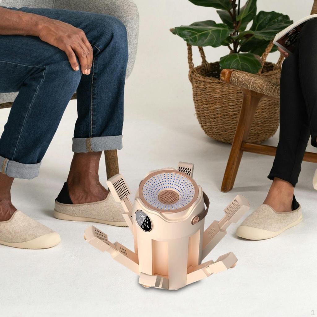 Boot Dryer Portable Display Multipurpose Warmer for Boots Apartment Home Use beige