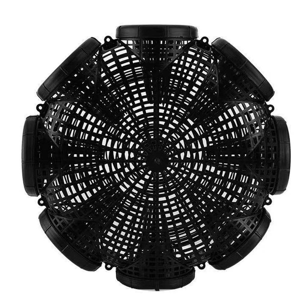 6 holes Lobster Yellow Eel Cage Convenient Assembly Compact Size Catching Basket Suitable for Crawfish Crab Trap