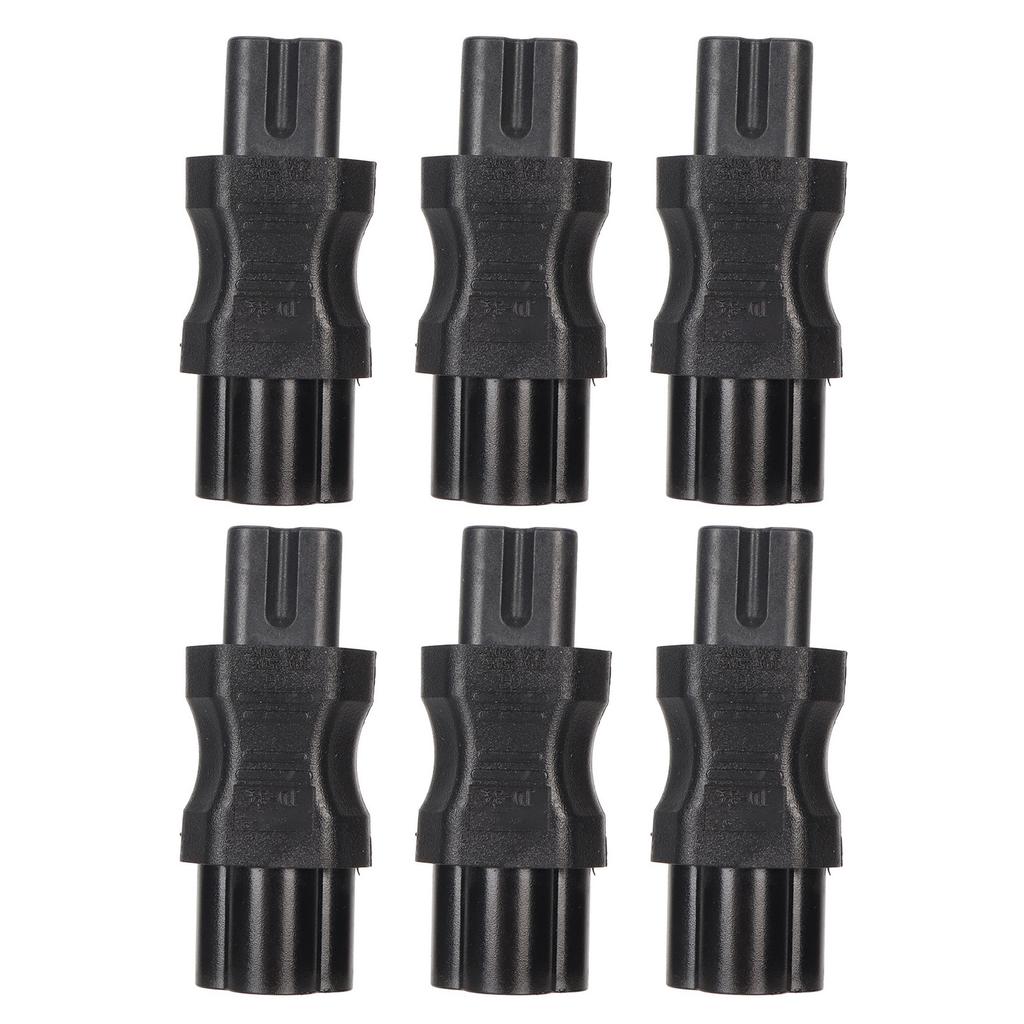 6pcs IEC320 C6 to IEC320 C7 Power Adapter C6 to C7 Power Plug Adapter for PDU Chassis Power Supply UPS Socket Computer