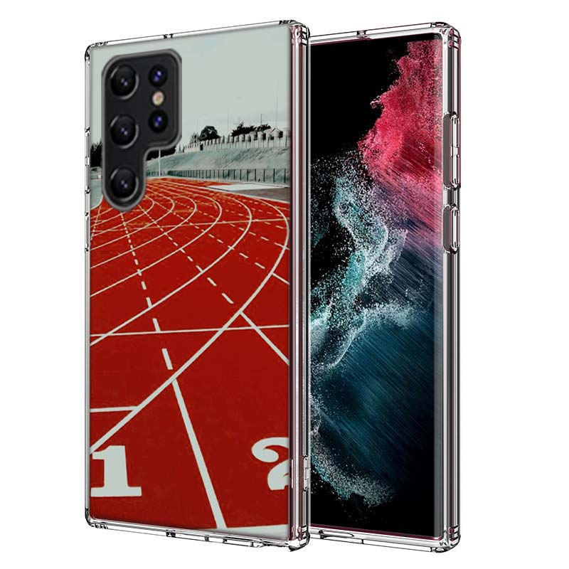 

Track And Field Track Capa Phone Case For Samsung S26 Ultra S25 Edge Galaxy S23 S21 S20 S24 FE S22 S10 Plus Cover Clear TPU Shel Samsung S26 Ultra 5G