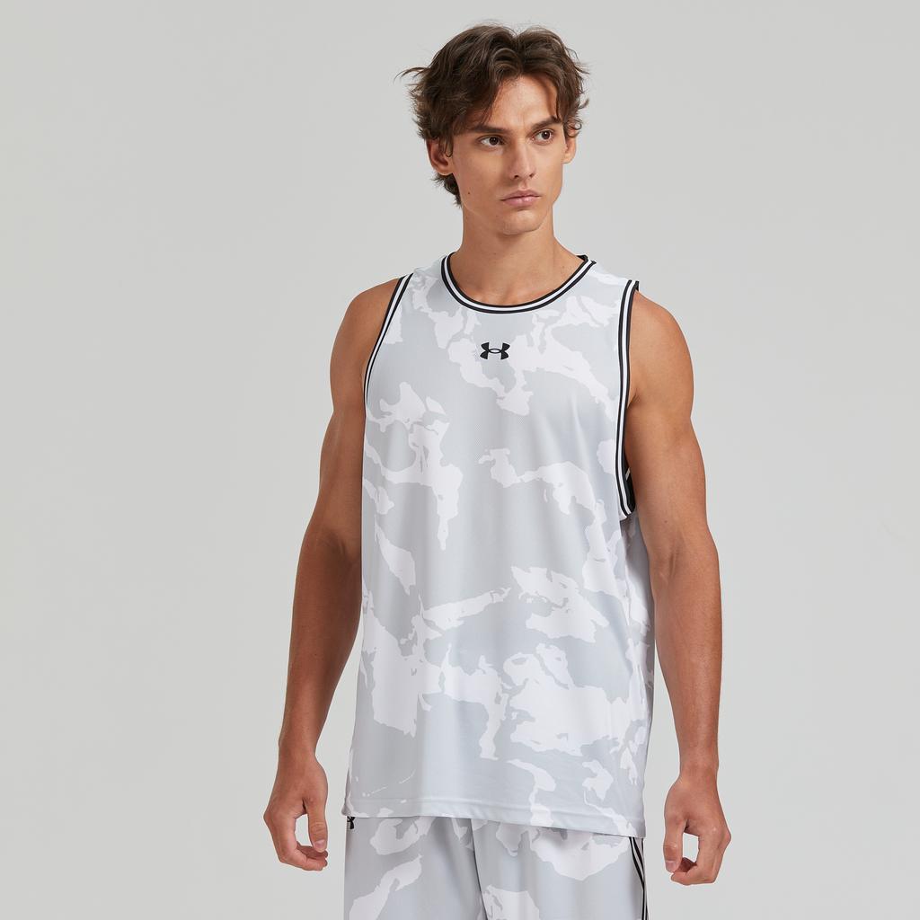 Under Armour Outdoor Breathable Quick-Dry Loose Running Fitness Crew Neck Sleeveless Vest Unisex Tops White 24500110-100