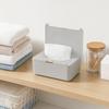 Wipes Dispenser, Refillable with Buckle-Sealed Cover Tissue Box, Dustproof Easy Pull Wipes Pouch Case for Bathroom