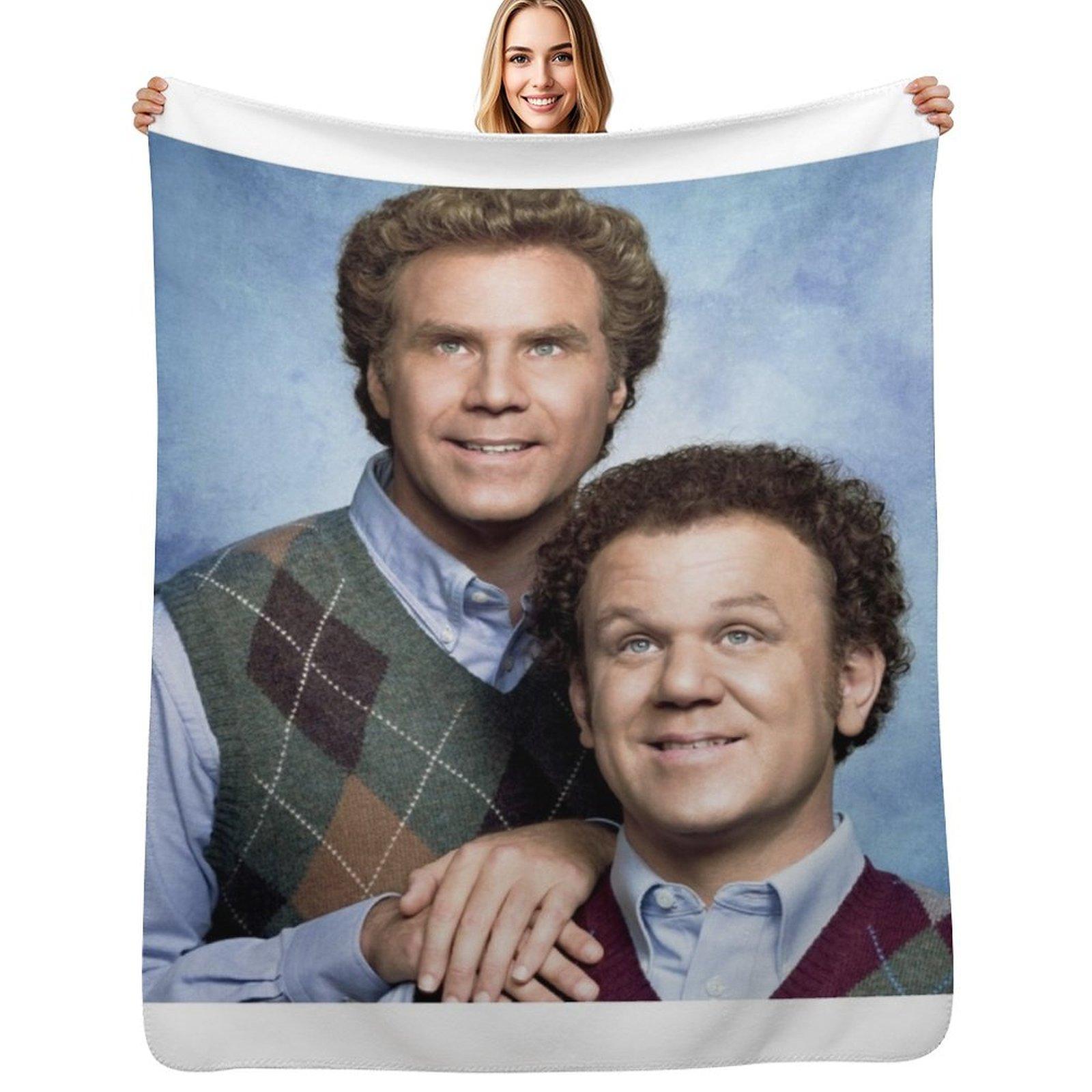 Step Brothers Throw Blanket Warm Accent Blanket for Living Room Decoration Size: 75*100cm, Weight: 230 GSM