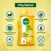 Dettol Lime Fresh Body Wash and Shower Gel, 250ml | Soap-Free Bodywash | 12h Odour Protection