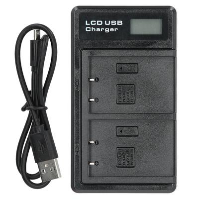 Tragbares Kamera-Akkuladegerät für BLS5 USB-Kamera-Doppelladegerät mit LCD-Anzeige
