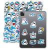 New 50 Cute Shark Personality Creative Stickers Mobile Phone Notebook Water Cup Suitcase Waterproof Stickers