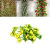 Elegant Floral Garland Fake Silk Rose Artificial Flower Vine For Festive Home Decorations