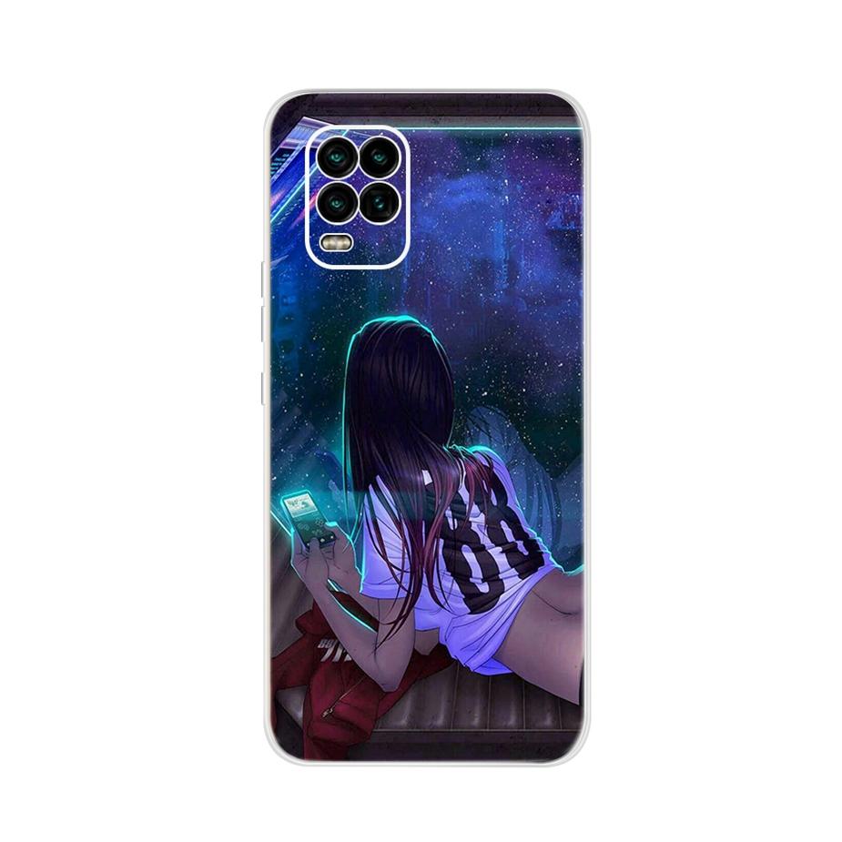 For Xiaomi Mi 10 Lite 5G Case Cute Cat Butterfly Soft Silicone Phone Cases For Xiaomi Mi 10 Lite 10Lite Back Cover Fundas Bumper