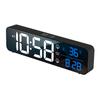 LED Digital Alarm Clock Wall/Table Electronic Clock with Temperature Snooze Date Weekday & Dual Alarms 40 Ringtones
