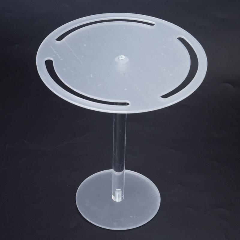 Round Acrylic Glasses Organizer Transparent Eyeglasses Rack Rotatable Display Stand for Sunglasses and Reading Glasses