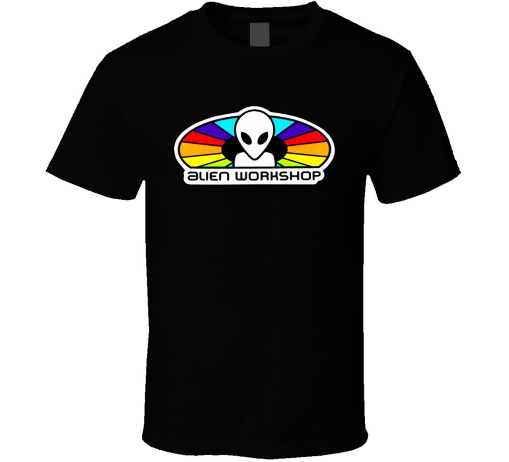 

New Foreign Alien Workshop Retro T Shirt Mens Womens Tees Top All Size 4XL