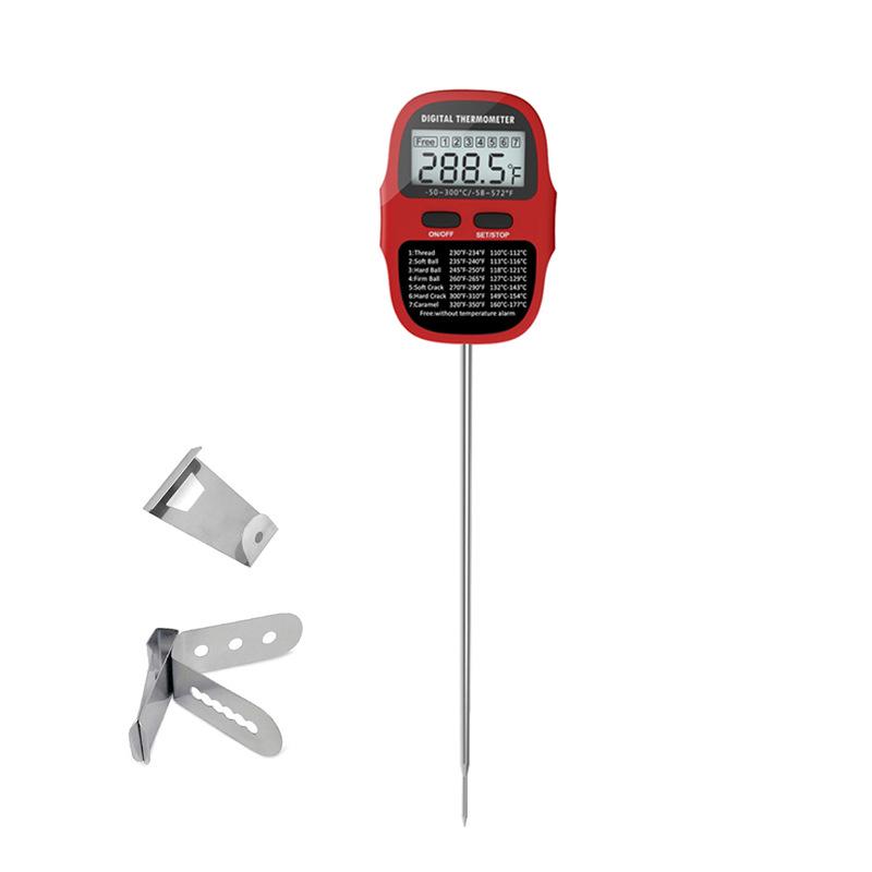 

High-Precision Kitchen Thermometer with Over-Temperature Alarm for Food, Chocolate, Boiling Sugar, and Syrup