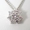 [Used] Pt900/Pt850 Diamond Pendant/necklace/g482-90
