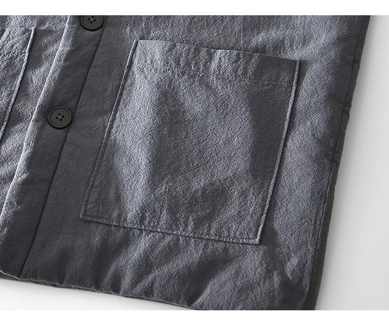Retro Casual Men's Stand Collar Warm Cotton Jacket
