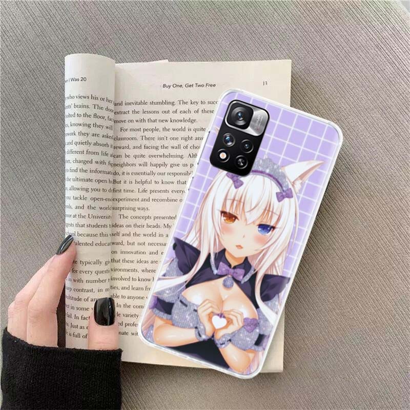 Vanilla Nekopara Anime Phone Case For Xiaomi Poco X4 F4 GT X3 NFC X5 X6 X7 Pro 5G M5 M5S M3 F5 Mi F6 F3 F2 F1 Cover Coque Fundas