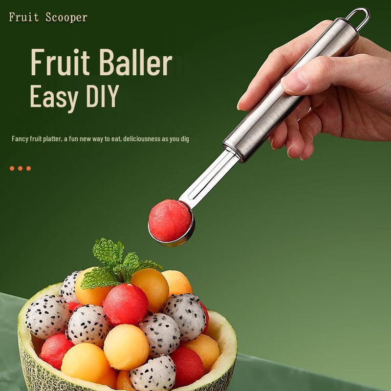 

ZISIZ Stainless Steel Fruit & Ice Cream Scoop Set