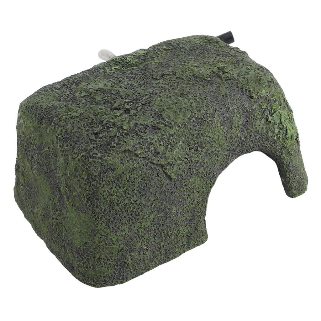 Heated Reptile Cave Reptile Rock Hide Cave Hiding Place for Snakes Lizards Increase Reptile