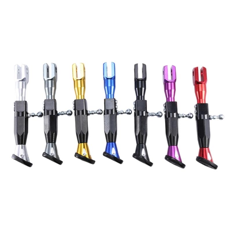 Customizable Length Adjustable Side Stand Foot Bracket for Motorcycles and Electric Bikes with Secure Connection Points