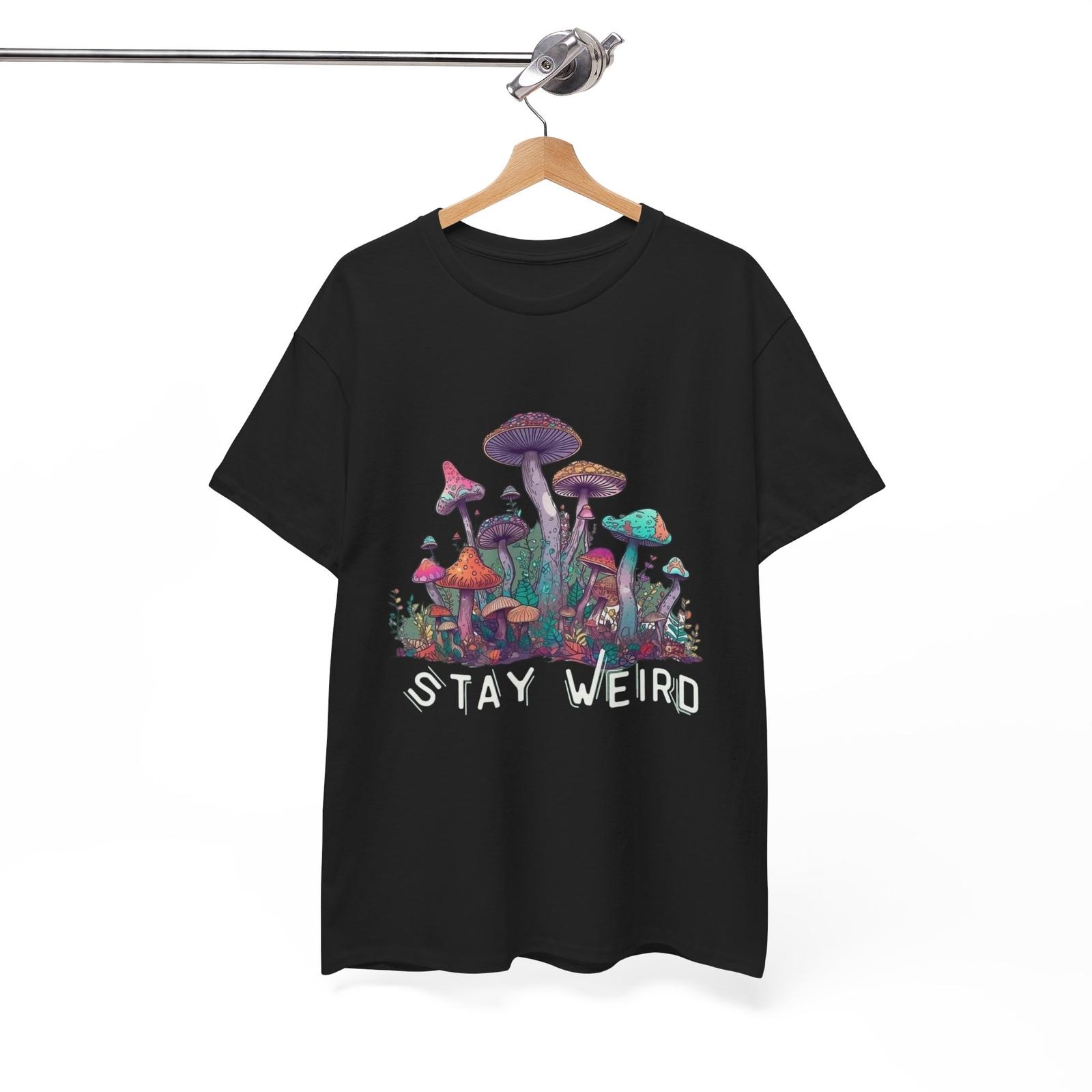 Trippy Mushroom Hunter Tshirt Mystical Graphic Vibe Unisex Stay Weird Retro XL