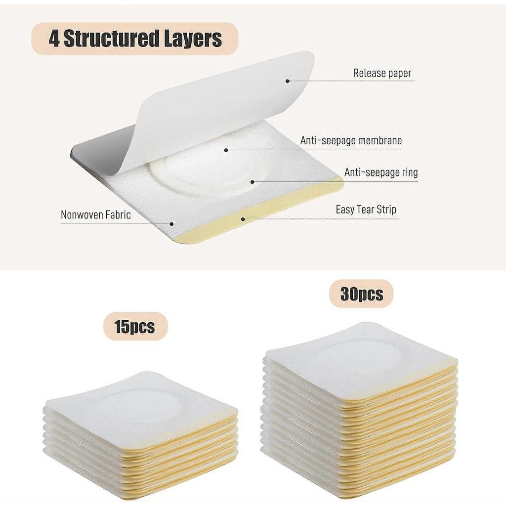 2025 Latest Model 30Pcs Self-Adhesive Castor Oil Pack Wrap for Belly less