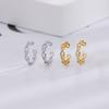 Infinite Love Ear Clips Mobius Ear Bone Clips 8-Shaped Couple Stud Earrings Without Ear Holes