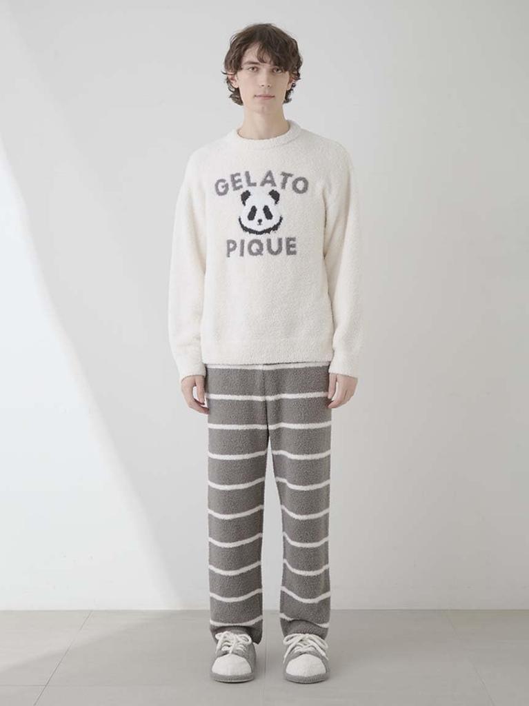 Gelato Pique HOMME Powder Panda JQD Pullover PHNT251912 CRM M Men's