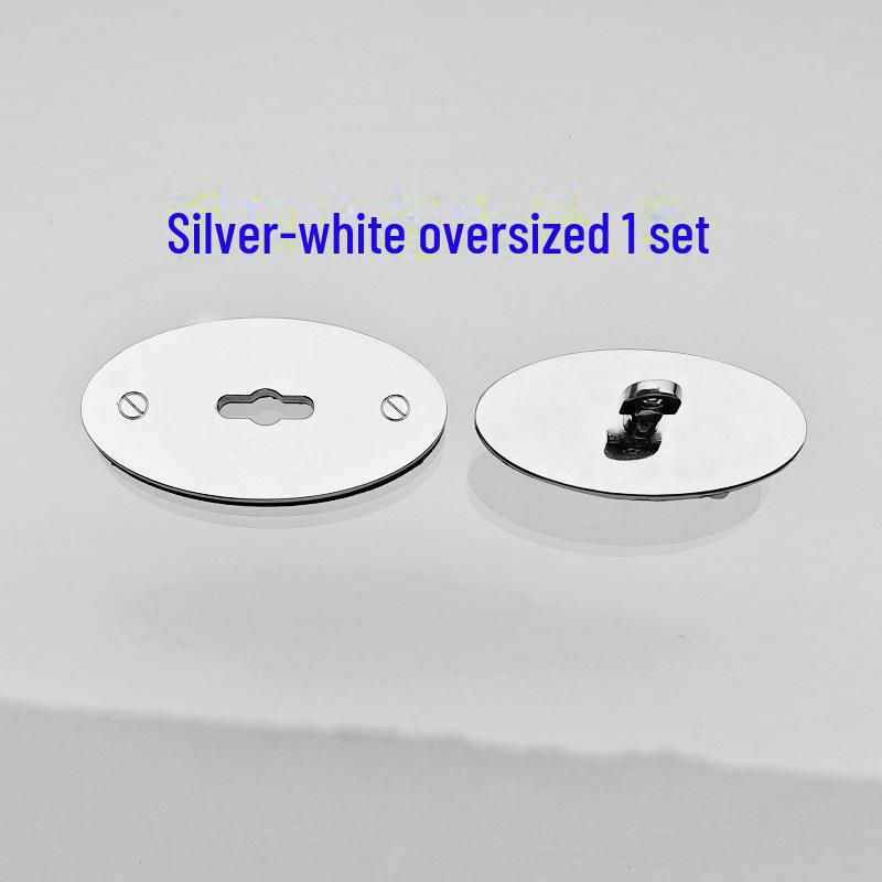 Leather Bag Hardware Repair Kit with Oval Twist Lock In Gold, Silver, Black, and Green Bronze Finishes