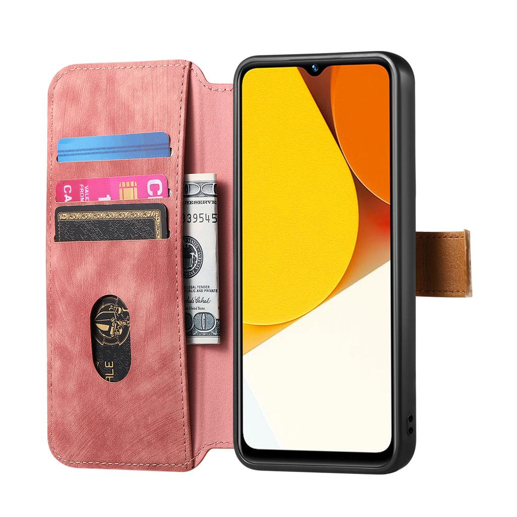 Ultimate Shockproof Wallet Case for Vivo series.Y02/Y02s/Y11/Y17/Y15/Y12/Y3/Y15S/Y10/Y16/Y20/Y21/Y35...| Card Holder + Stand + RFID Protection