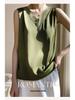 2025 Women's V-neck Ice Silk Camisole - Summer Mesh Base Layer Top