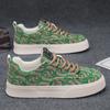 2025 Designer Men's Shoes Trendy Printed Chunky Sneakers New Soft Sole Embroidered Canvas Shoes Men Casual Shoe Tenis Masculino
