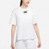 Nike Alphabet Pattern Print Loose Round Neck Short Sleeve T-Shirt Women Tops White DJ5364-100