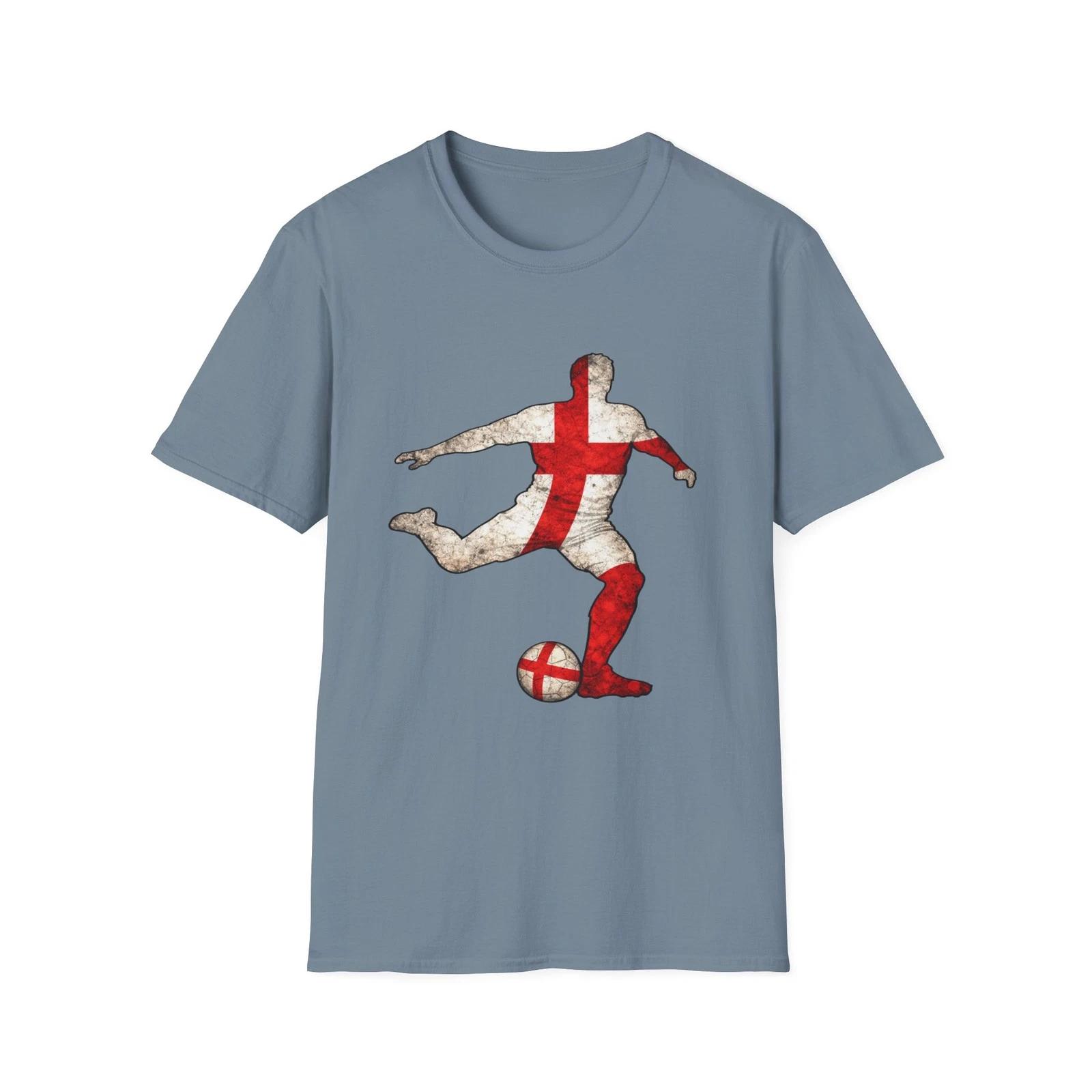 English Flag Soccer Player Children s Children s T  Children s T-shirt | St George Cross Football Tee 140