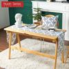 1PC Nuan Series Chinese Retro Style Plum Blossom Printed Cotton Linen Table Runner for Dining Table Kitchen Decor Home Decor