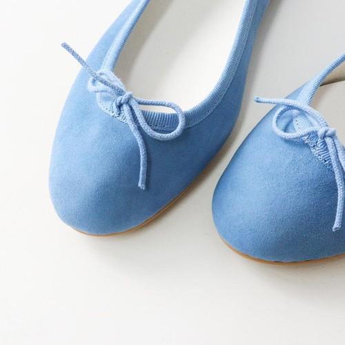 Scarpe décolleté da ballo Repetto Cendrillon Piatte Pelle scamosciata Blu Nastro Taglia EU 36 Giappone