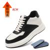 Autumn black and white panda men's shoes white shoes trend invisible inner height increase versatile shoes men's sports and leisure shoes