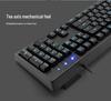 Sensoni Silent Mechanical Keyboard: Wired, Backlit USB for Office & Gaming