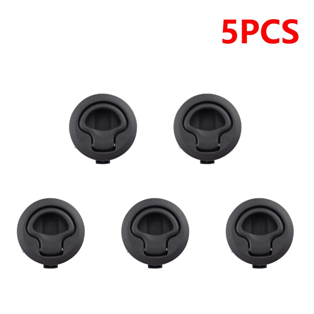 2-10PCS Round Flush Pull Slam Latch Mount Lift Pull Handle For RV Yacht Marine Boat Deck Hatches Cabinet Door Locker Accessories
