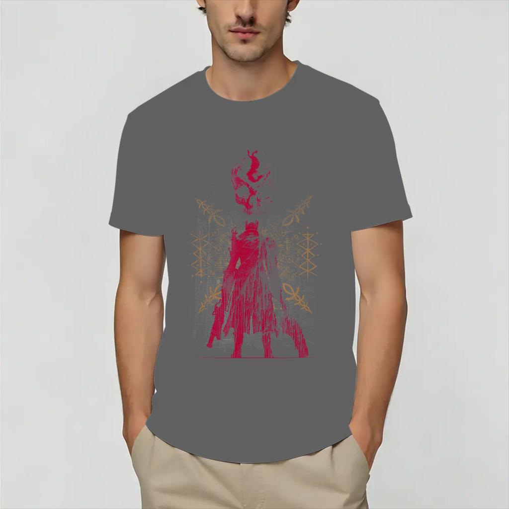 Hunter Bloodbornes T Shirt Summer Trending T Shirts Male Cotton Round Neck Oversized Top Tees Short Sleeves Funny Tshirt