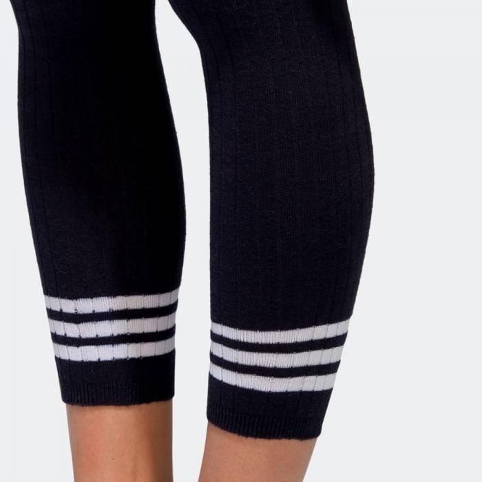Adidas Originals 3-Stripes Tight Comfortable Leggings Women Leggings Black BR9632-1
