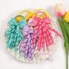 Grosgrain Ribbon Long Hair Ties Bows For Baby Girls Curly Hair Bows Elastic Colorful Kids Hair Band 2Pcs/Lot Whole
