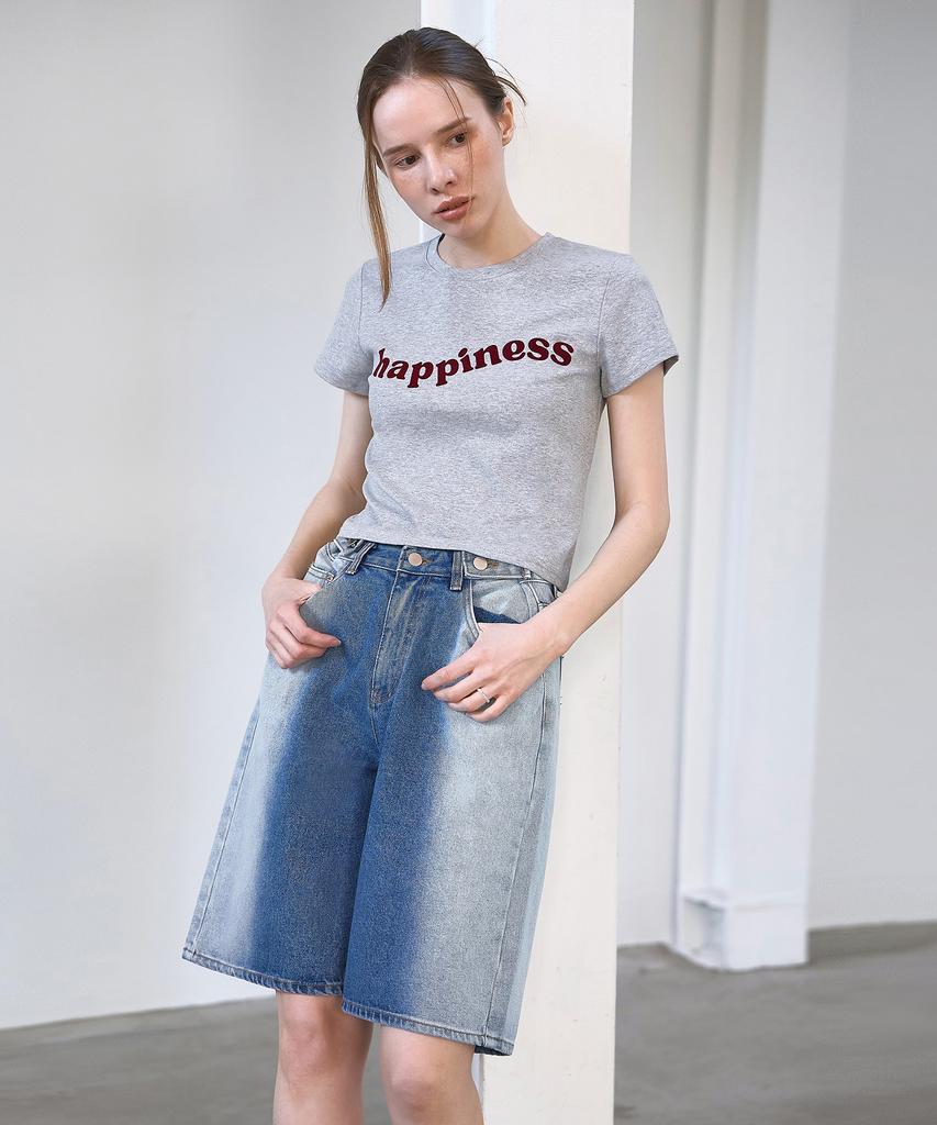 HYFVE Two-Tone Half Denim Bermuda Pants