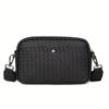 2024 Men's Trendy Woven Small Square Bag - Casual & Business Dual-Use Crossbody/Shoulder Bag