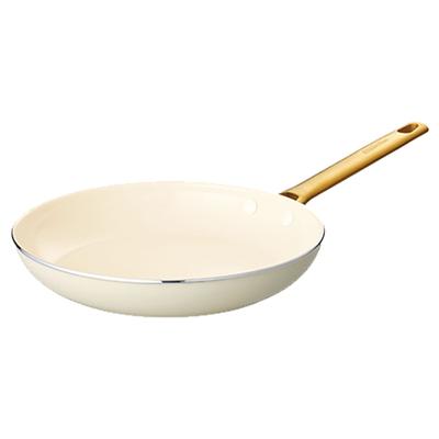 GREENPAN Padova Ceramic Coating with Minerals That Does Not Contain Any Harmful Substances Frying Pan 26cm Cream White IH Gas Compatible High Thermal