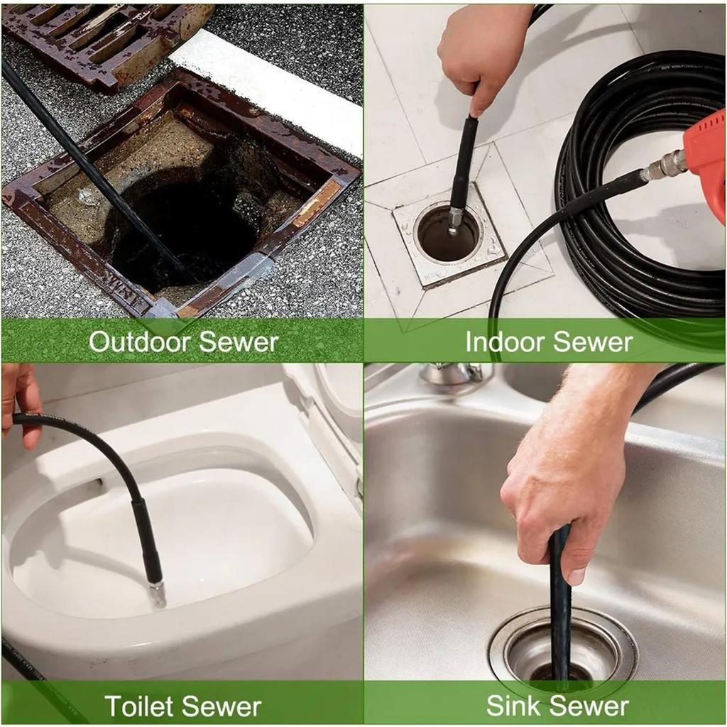 15-metrowy zamienny wąż wysokociśnieniowy Wąż do czyszczenia z szybkozłączem