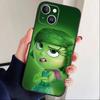 A-Adventure Anime Inside Out    Phone Case For iPhone 17 16 15 14 13 12 Max Plus Silicone Black Cover