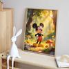 Disney Diamond Painting Art Kit Mickey Mouse Forest Flowers Mosaic Handmade Diy Gift Home Decor