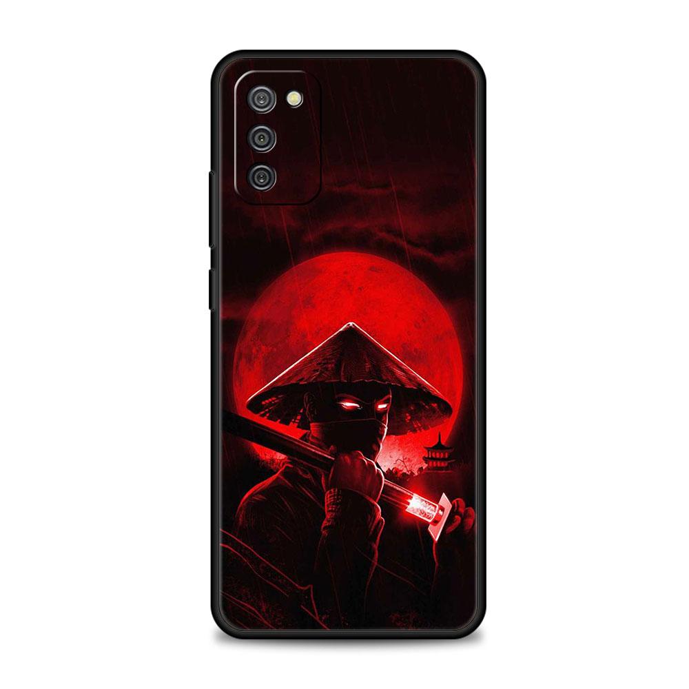 Pouzdro na telefon Samsung Galaxy A12 A52 A51 A32 A21s A71 A31 A32 A02s A72 A41 A22 Kryt Celular Funda Samurai Japan Ghost Art